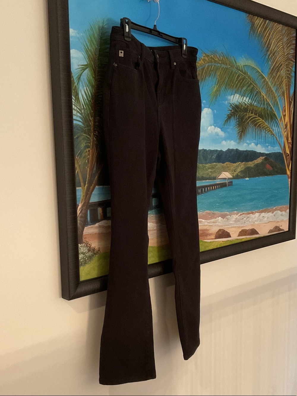 Belle by Kim Gravel Black High-Rise Wide Leg Jeans